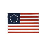 4 ft. x 6 ft. Betsy Ross Flag Cotton Embroidered Stars