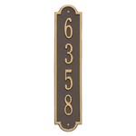 Personalized Richmond Style Vertical Wall Plaque with a Bronze & Gold Finish