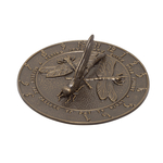 Dragonfly Sundial French Bronze