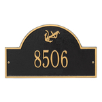 Personalized Anchor Arch Plaque Black & Gold