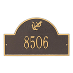 Personalized Anchor Arch Plaque Bronze & Gold