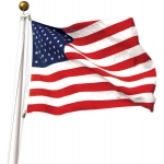 United States Flag on Pole