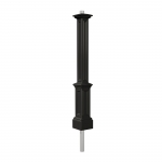 5835-B-Signature Lamp Post with Mount Black-PS