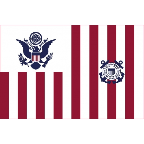 15 in. x 24 in. U.S. Coast Guard Ensign - Size 5