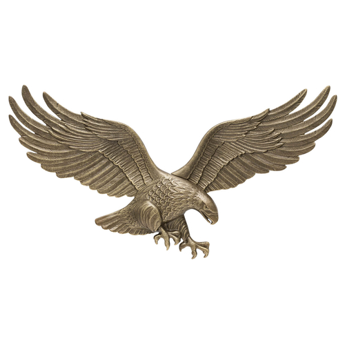 29 in. Wall Eagle Antique Brass