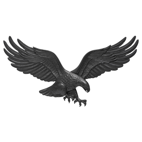29 in. Wall Eagle Black