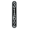 Fast & Easy Vertical House Numbers Plaque Black and Silver